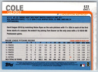 2019 Topps Gerrit Cole #572A