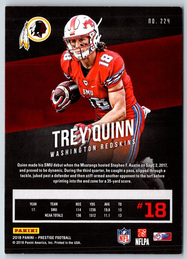 2018 Panini Prestige Trey Quinn