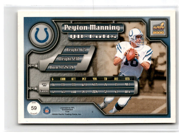2000 Pacific Aurora Peyton Manning #59