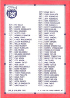 1991 Topps Traded Checklist #132T