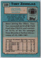 1988 Topps Tony Zendejas #109
