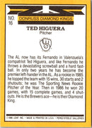 1987 Donruss Diamond Kings Ted Higuera