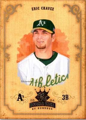 2004 Donruss Diamond Kings Eric Chavez #60