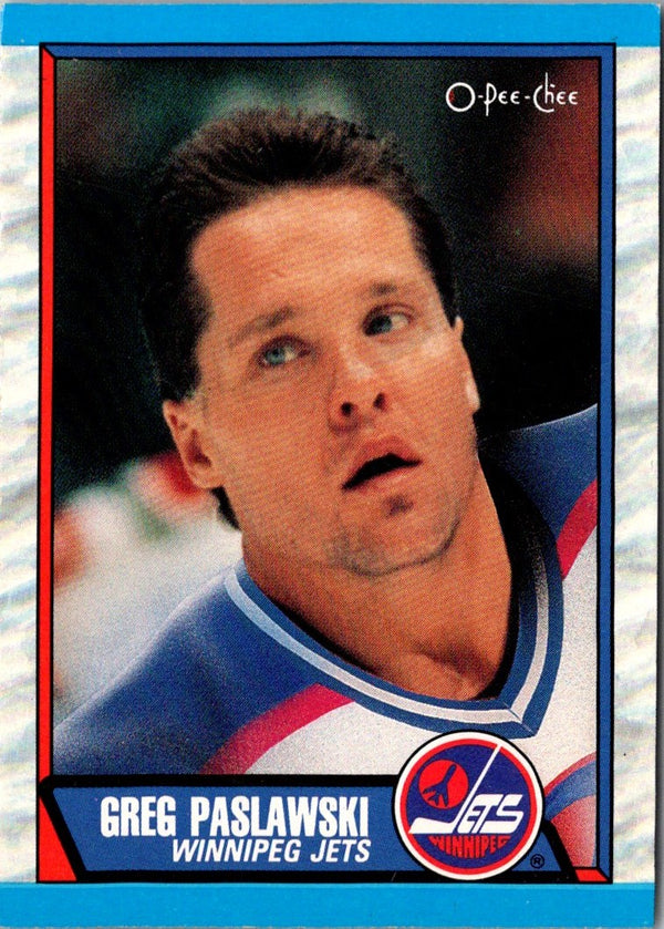 1989 O-Pee-Chee Greg Paslawski #268