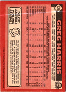 1986 O-Pee-Chee Greg Harris