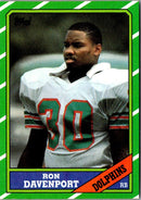 1986 Topps Ron Davenport