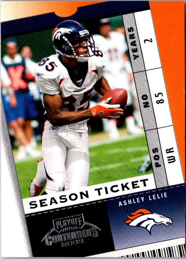 2003 Playoff Contenders Ashley Lelie #42