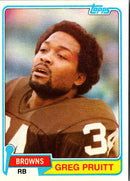 1981 Topps Greg Pruitt