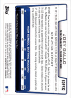 2012 Bowman Draft Picks & Prospects Chrome Joey Gallo #BDPP32
