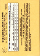 1985 Donruss Steve Farr