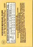 1985 Donruss Steve Farr #653 Rookie