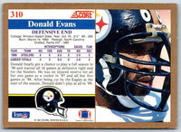 1991 Score Donald Evans #310