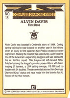 1985 Donruss Alvin Davis #18