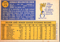 1970 Topps Don Shaw #476 EX-MT+