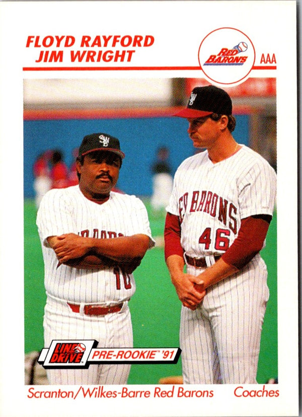 1991 Line Drive AAA Floyd Rayford/Jim Wright #500