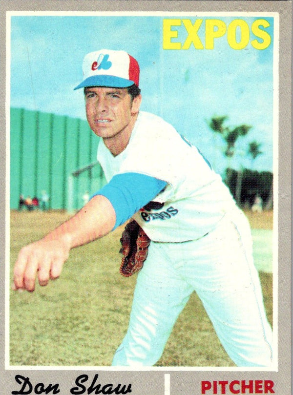 1970 Topps Don Shaw #476 EX-MT+