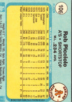 1982 Fleer Rob Picciolo #106
