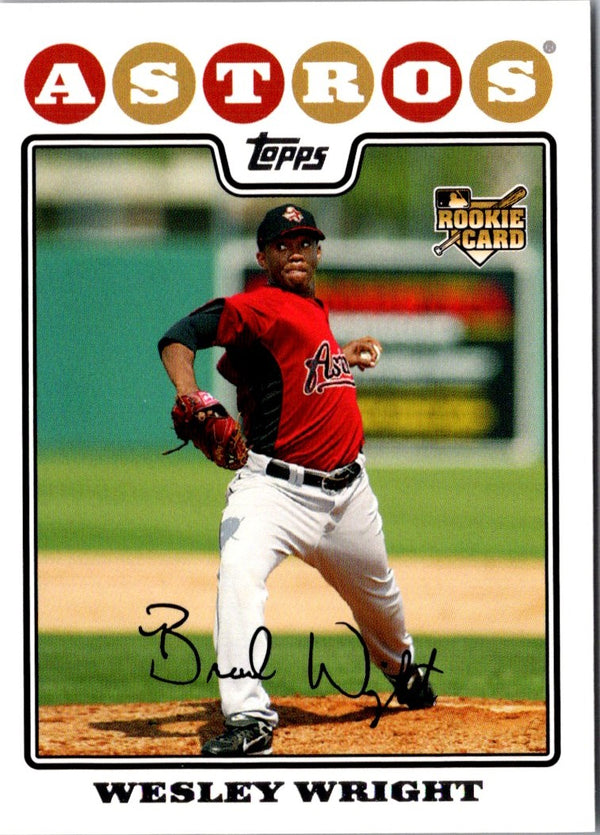 2008 Topps Wesley Wright #361 Rookie