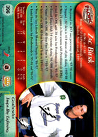 1998 Pacific Zac Bierk #396 Rookie