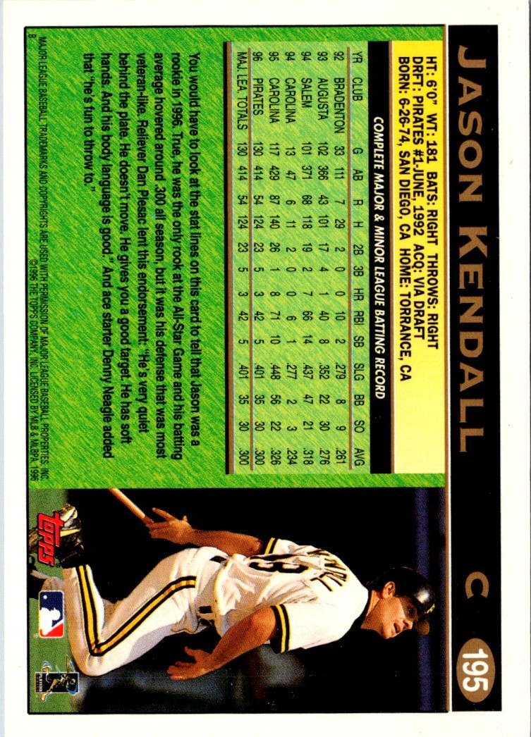 1997 Topps Jason Kendall