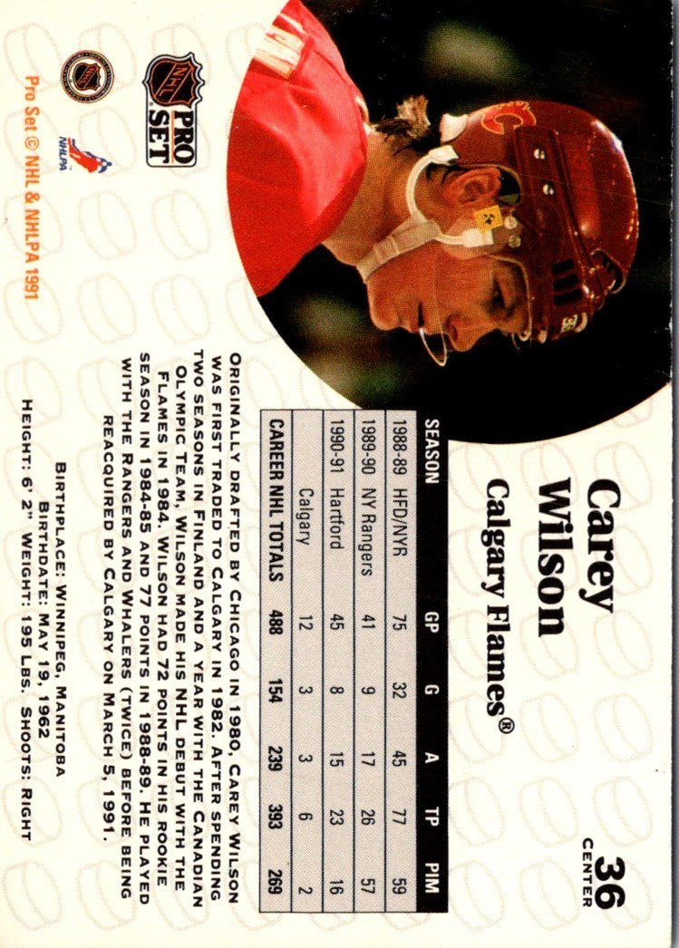 1991 Pro Set Carey Wilson