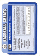 1990 Swell Baseball Greats Dave LaRoche