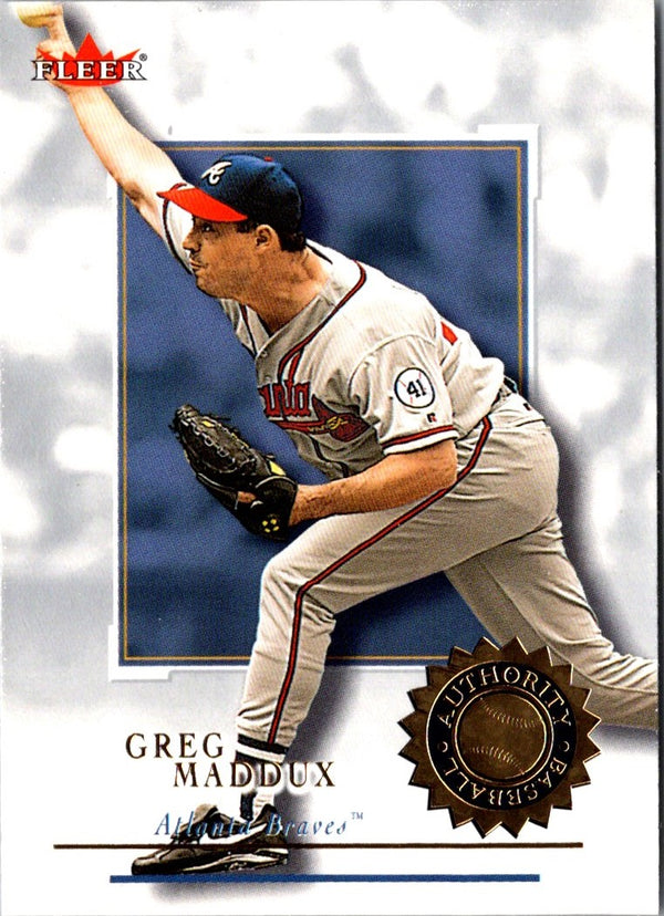 2001 Fleer Authority Greg Maddux #89