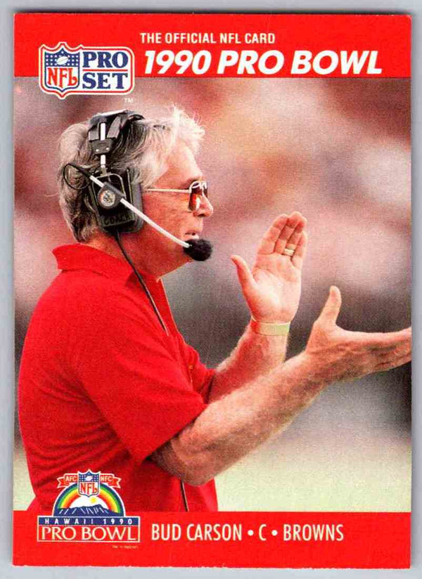 1990 Pro Set Bud Carson #378