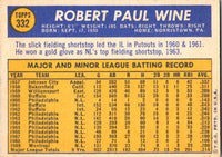 1970 Topps Bobby Wine #332 EX-MT+