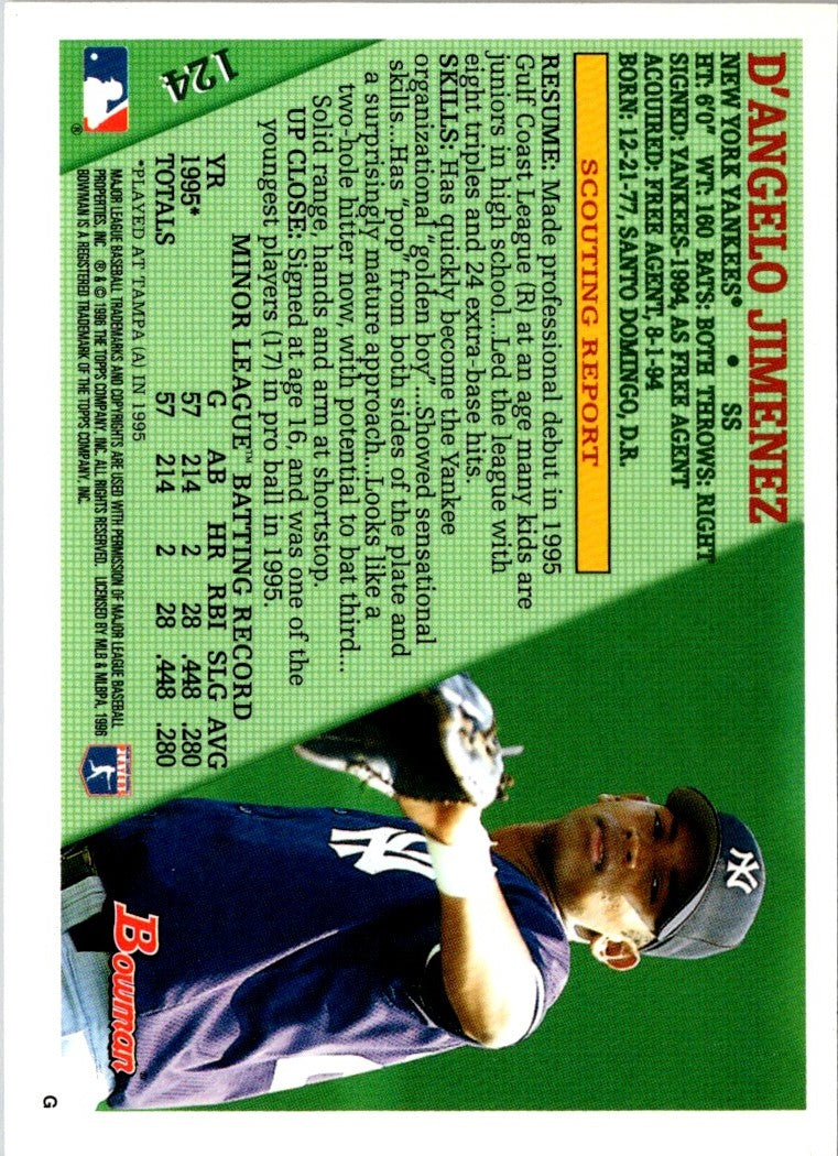 1996 Bowman D'Angelo Jimenez