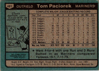 1980 Topps Tom Paciorek #481