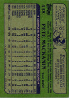 1982 Topps Pete Mackanin #438