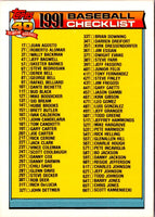 1991 Topps Traded Checklist #132T