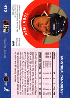 1990 Pro Set Todd Ewen #470A Rookie