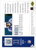 2002 UD Piece of History Dominic Rhodes #40