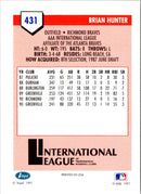 1991 Line Drive AAA Brian Hunter