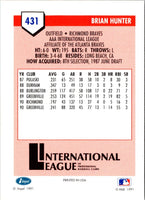 1991 Line Drive AAA Brian Hunter #431