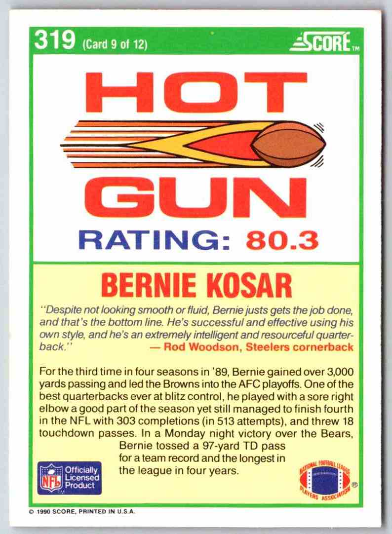 1990 Score Bernie Kosar