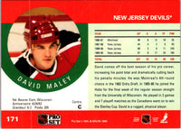1990 Pro Set David Maley #171A Rookie