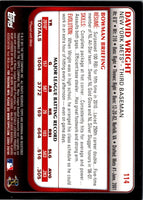 2011 Bowman David Wright #114