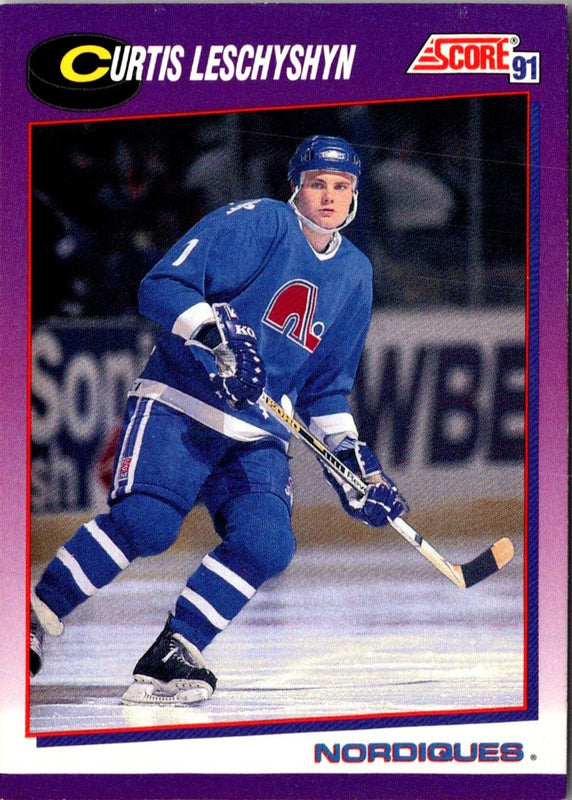 1991 Score Curtis Leschyshyn #58