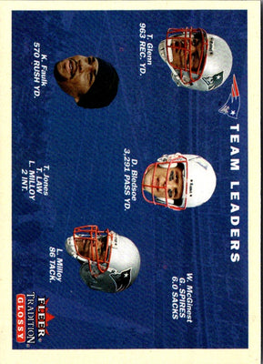 2001 Fleer Tradition Glossy Drew Bledsoe/Terry Glenn/Lawyer Milloy/Kevin Faulk #373
