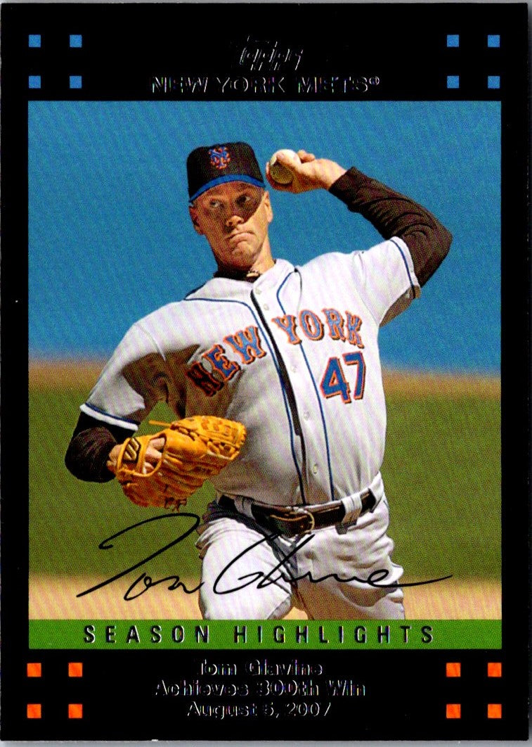 2007 Topps Updates & Highlights Tom Glavine