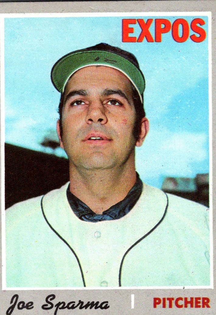 1970 Topps Joe Sparma