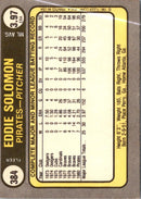 1981 Fleer Eddie Solomon