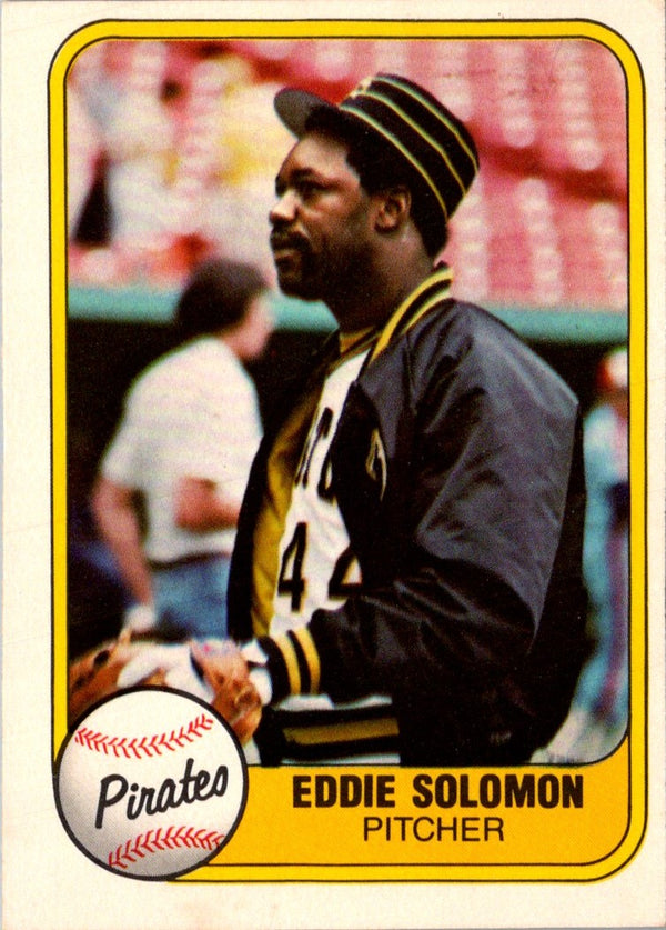 1981 Fleer Eddie Solomon #384