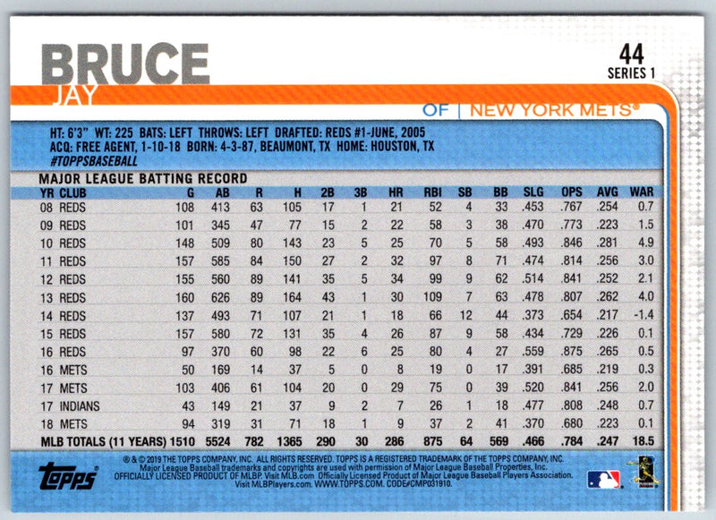 2019 Topps Jay Bruce