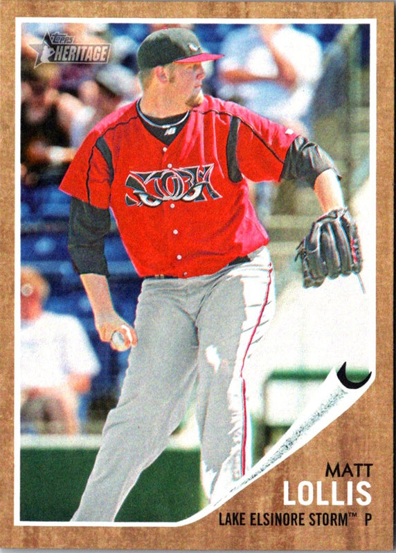 2011 Topps Heritage Minor League Matt Lollis #159