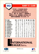 1991 Line Drive AAA Randy St. Claire