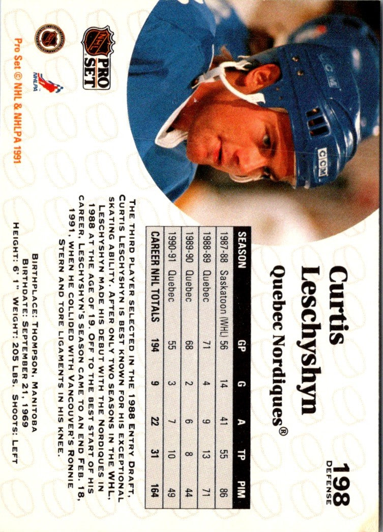 1991 Pro Set Curtis Leschyshyn